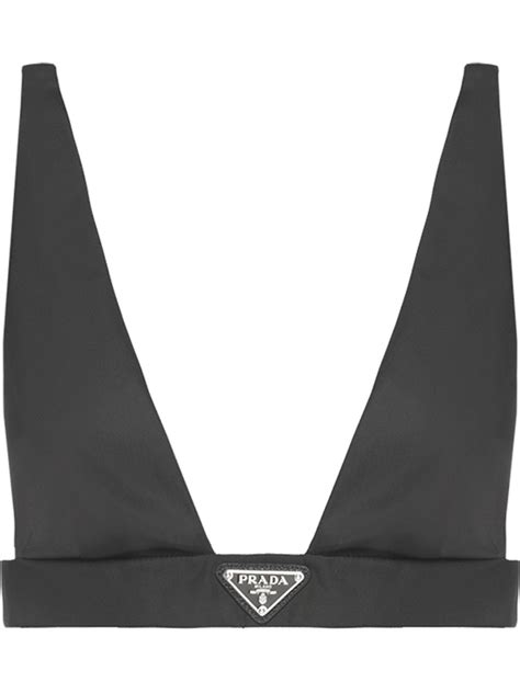 prada nylon bralette|Black Re.